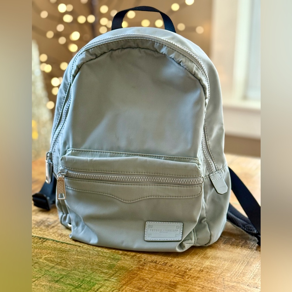 Rebecca Minkoff Light Gray Mini Backpack